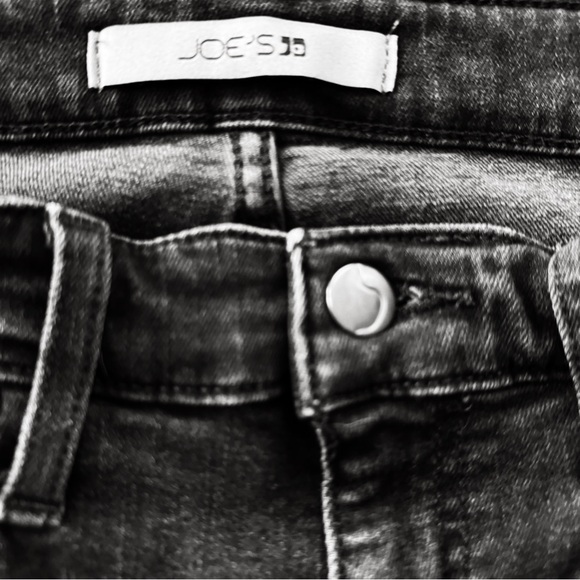 Joe’s jeans black mid rise straight ankle frayed hem size 27 waist - Picture 5 of 8